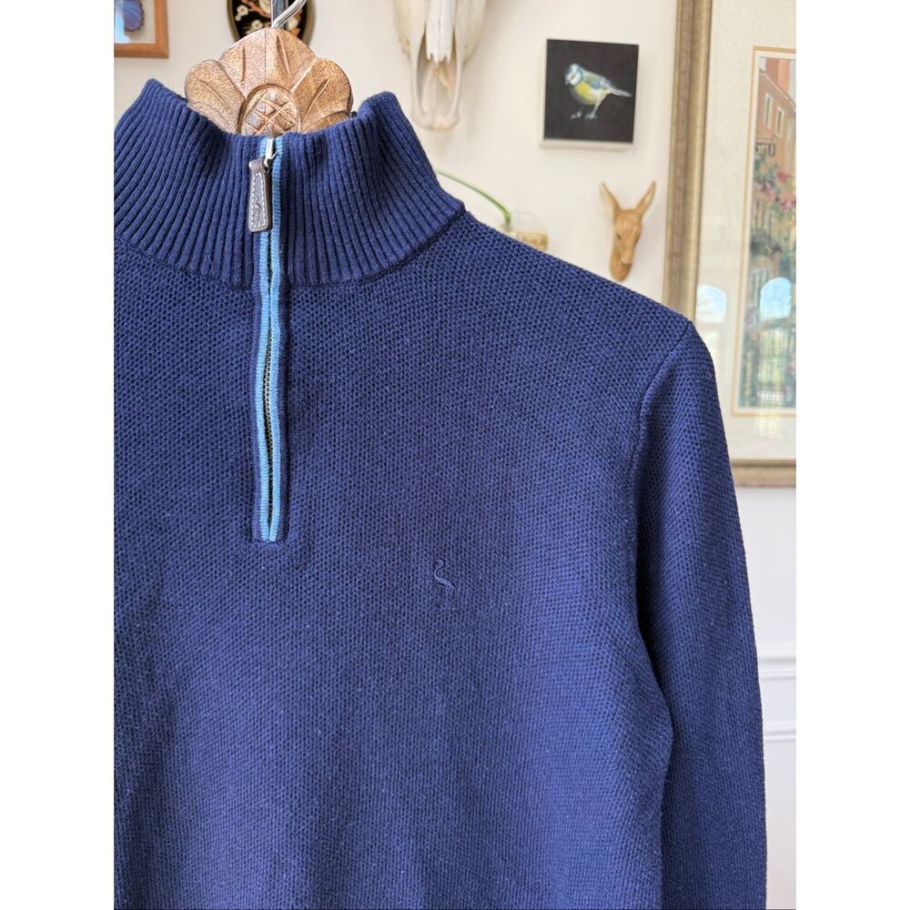 Tailor Byrd Dark Blue Quarter Zip Sweater M